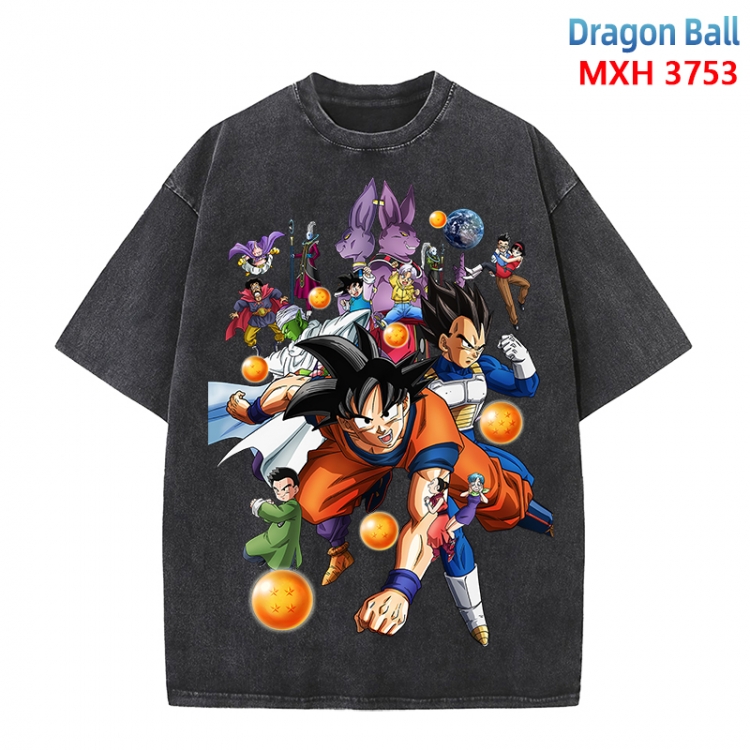 DRAGON BALL Anime peripheral pure cotton washed and worn T-shirt from S to 4XL