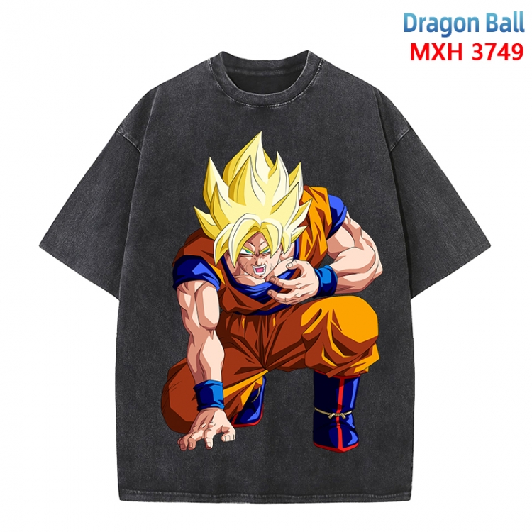 DRAGON BALL Anime peripheral pure cotton washed and worn T-shirt from S to 4XL