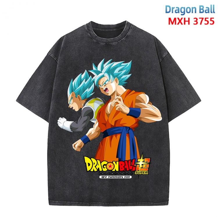 DRAGON BALL Anime peripheral pure cotton washed and worn T-shirt from S to 4XL