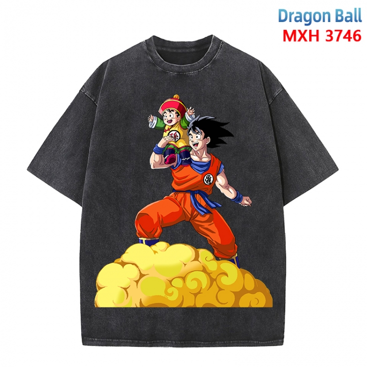 DRAGON BALL Anime peripheral pure cotton washed and worn T-shirt from S to 4XL