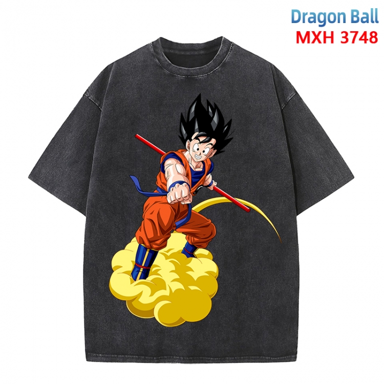 DRAGON BALL Anime peripheral pure cotton washed and worn T-shirt from S to 4XL