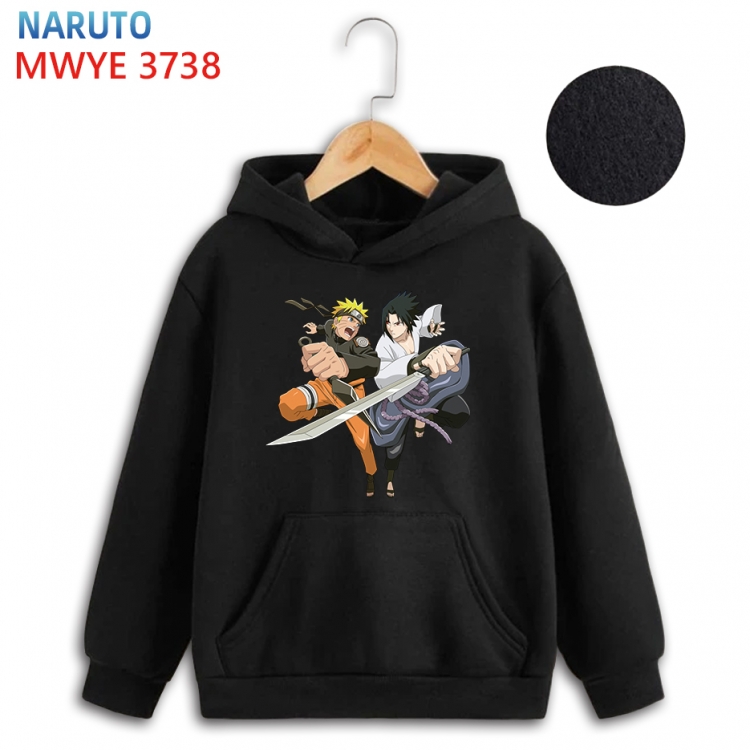 Naruto Anime surrounding childrens pure cotton patch pocket hoodie 80 90 100 110 120 130 140 for children