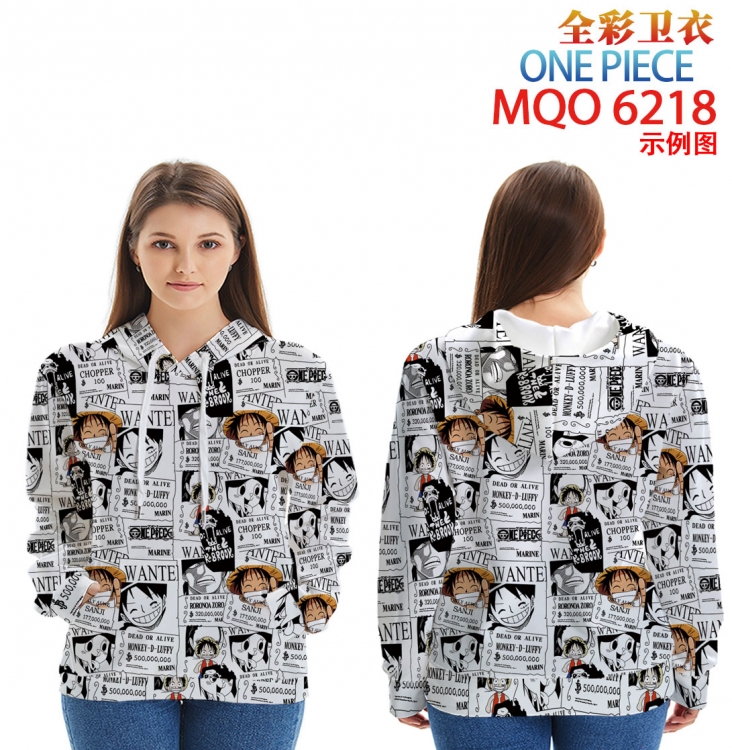 One Piece Long Sleeve Hooded Full Color Patch Pocket Sweatshirt from XXS to 4XL