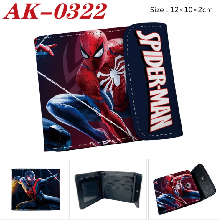 Superheroes Anime PU leather full color buckle 20% off wallet 12X10X2CM  AK-0322