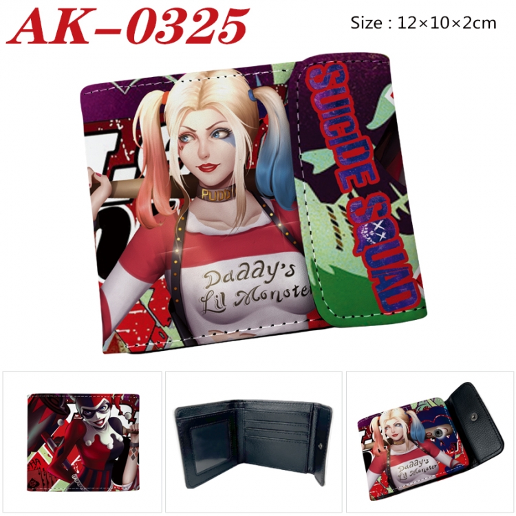 Superheroes Anime PU leather full color buckle 20% off wallet 12X10X2CM  AK-0325
