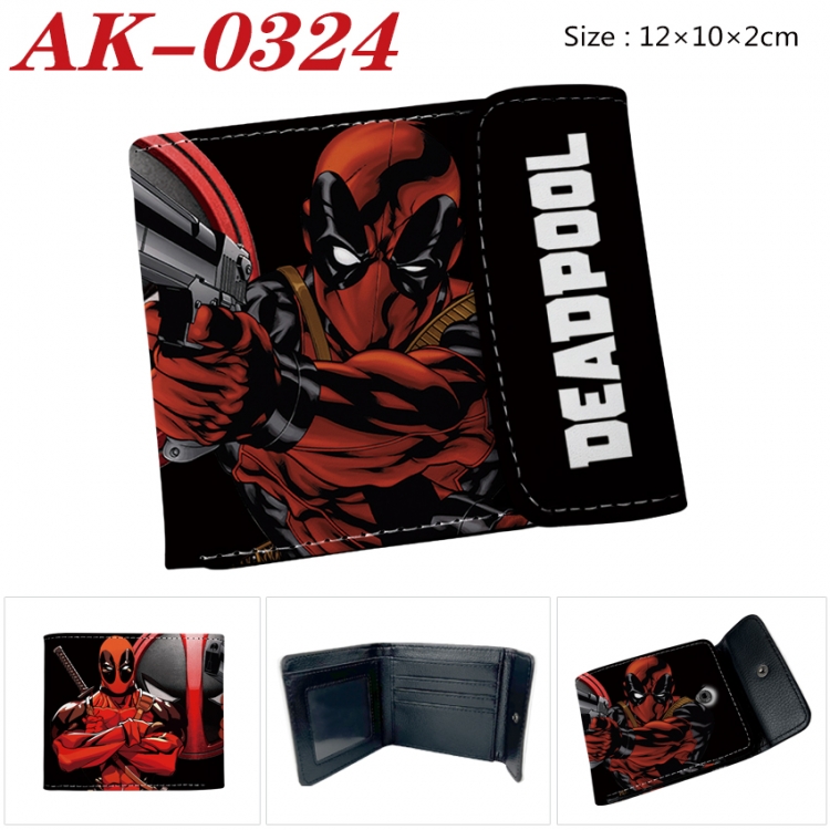 Superheroes Anime PU leather full color buckle 20% off wallet 12X10X2CM AK-0324