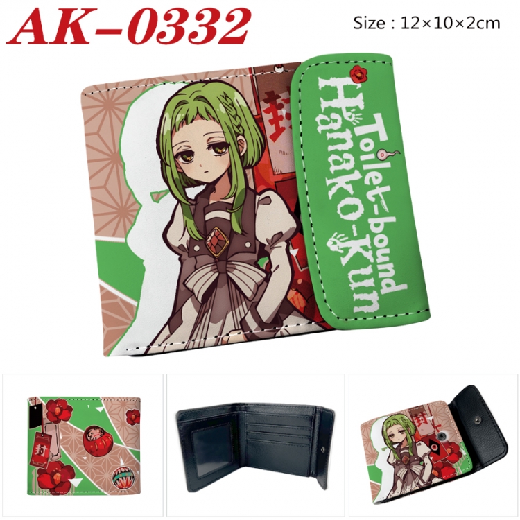 Toilet-bound Hanako-kun Anime PU leather full color buckle 20% off wallet 12X10X2CM AK-0332