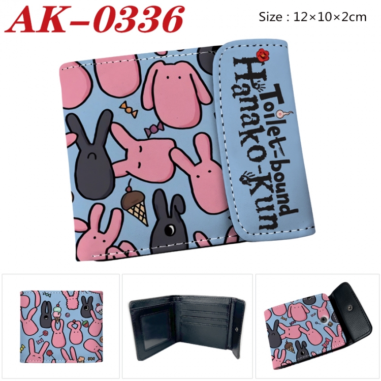 Toilet-bound Hanako-kun Anime PU leather full color buckle 20% off wallet 12X10X2CM  AK-0336