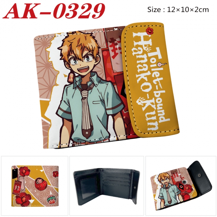 Toilet-bound Hanako-kun Anime PU leather full color buckle 20% off wallet 12X10X2CM  AK-0329