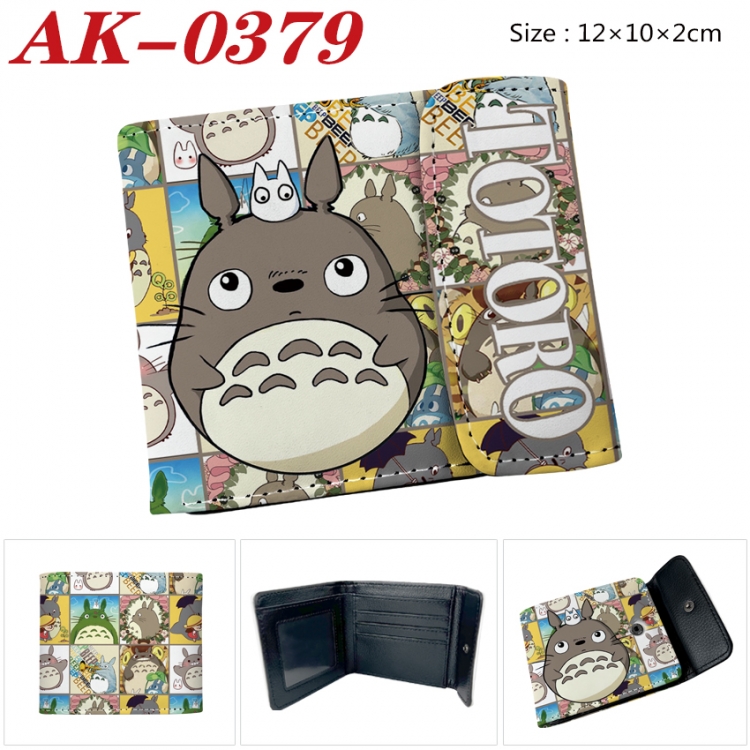 TOTORO Anime PU leather full color buckle 20% off wallet 12X10X2CM