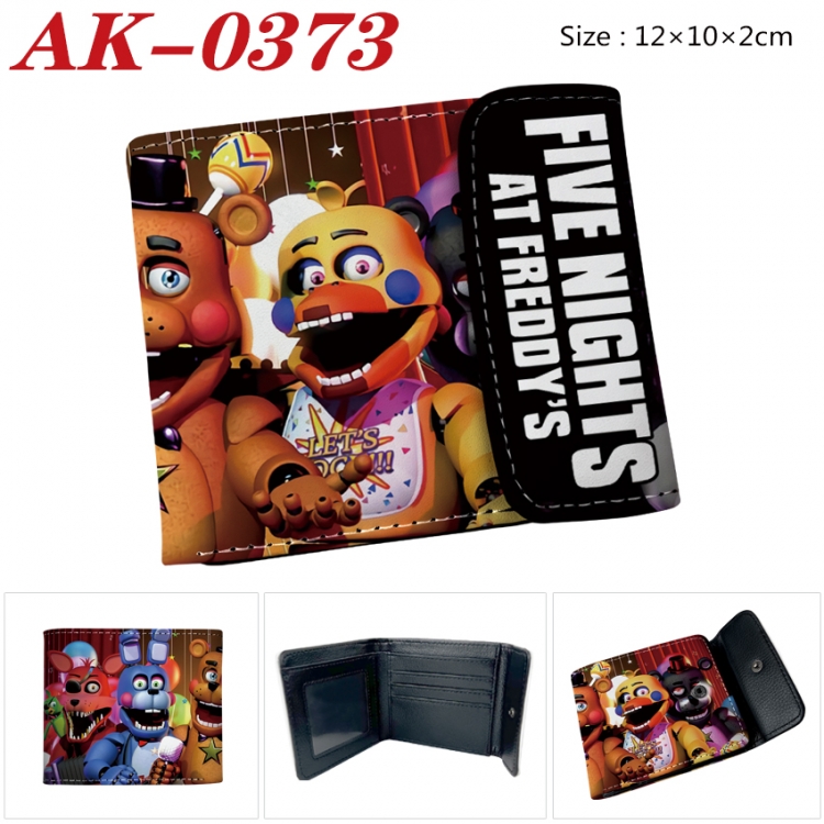 Five Nights at Freddys Anime PU leather full color buckle 20% off wallet 12X10X2CM