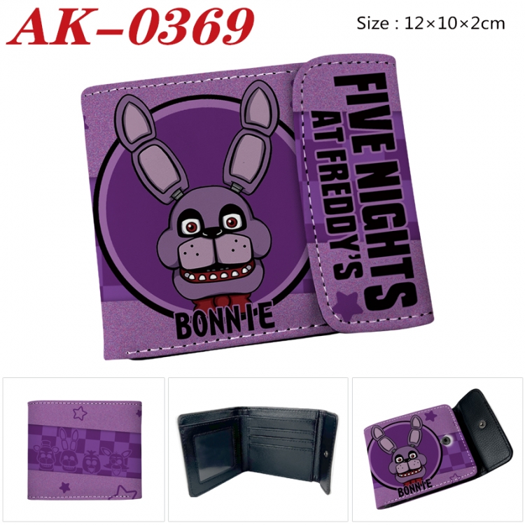 Five Nights at Freddys Anime PU leather full color buckle 20% off wallet 12X10X2CM