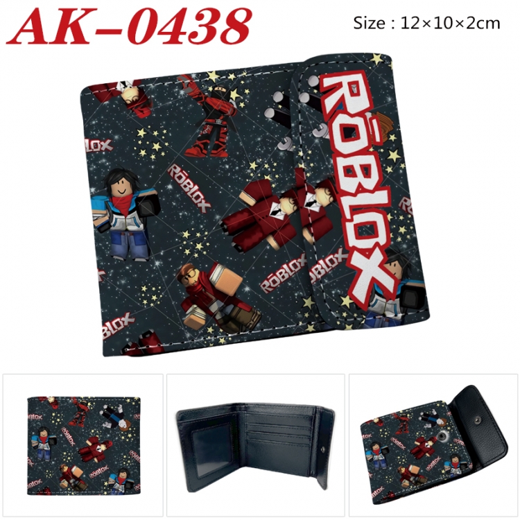 Roblox Anime PU leather full color buckle 20% off wallet 12X10X2CM