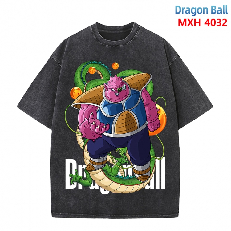 DRAGON BALL Anime peripheral pure cotton washed and worn T-shirt from S to 4XL