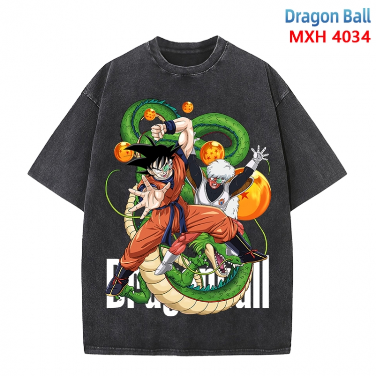 DRAGON BALL Anime peripheral pure cotton washed and worn T-shirt from S to 4XL