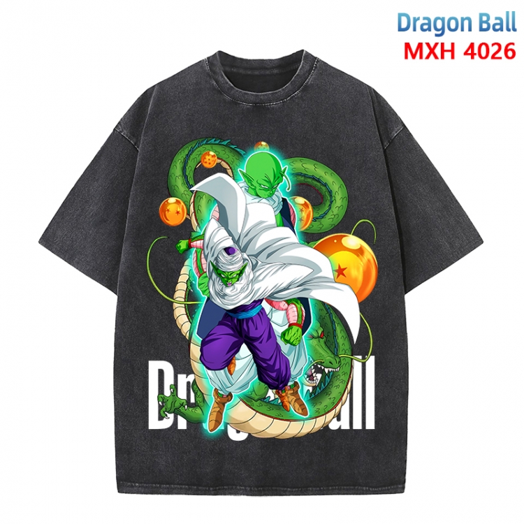 DRAGON BALL Anime peripheral pure cotton washed and worn T-shirt from S to 4XL