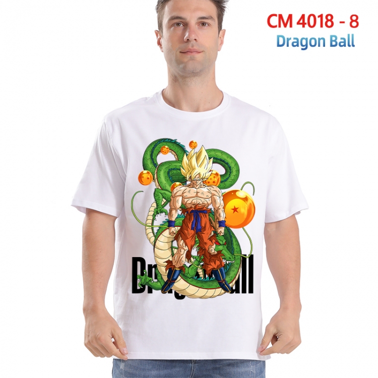 DRAGON BALL Printed short-sleeved cotton T-shirt from S to 4XL 4018-8