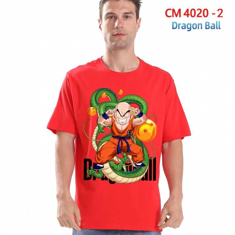 DRAGON BALL Printed short-sleeved cotton T-shirt from S to 4XL  4020-2