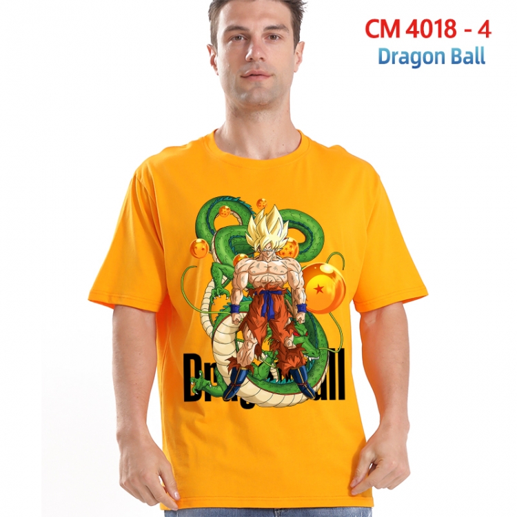 DRAGON BALL Printed short-sleeved cotton T-shirt from S to 4XL  4018-4