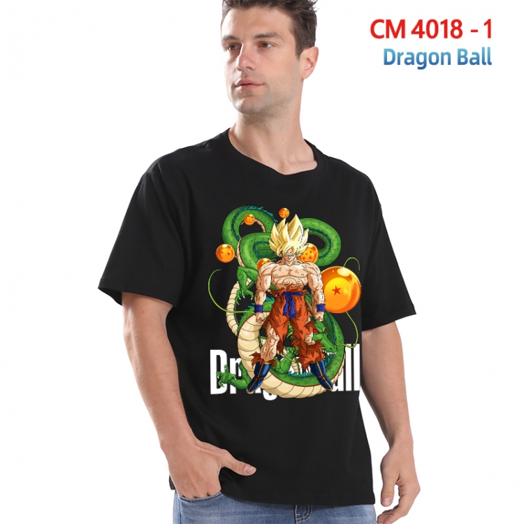 DRAGON BALL Printed short-sleeved cotton T-shirt from S to 4XL  4018-1