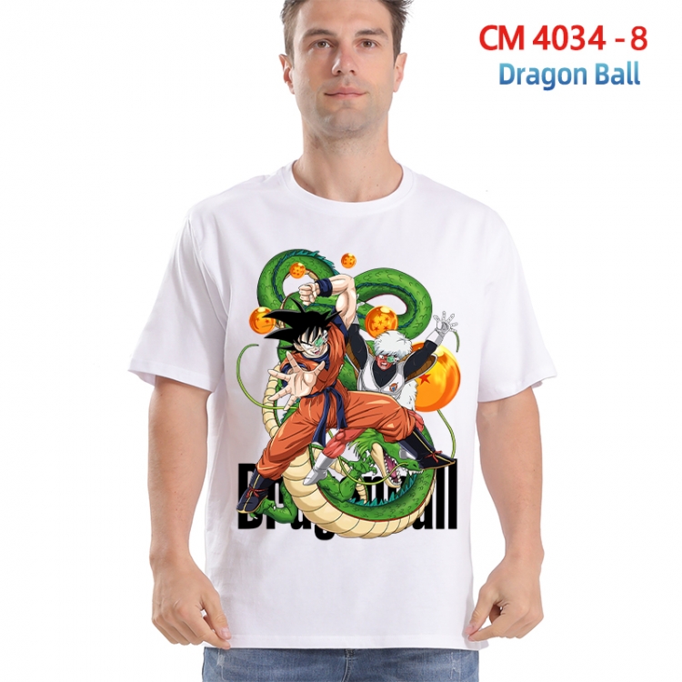 DRAGON BALL Printed short-sleeved cotton T-shirt from S to 4XL