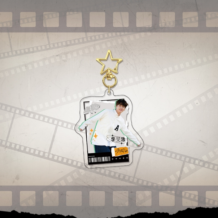 Han Tuan Stray Kids Gold Star Chain Acrylic Pendant Bag Pendant Keychain price for 5 pcs