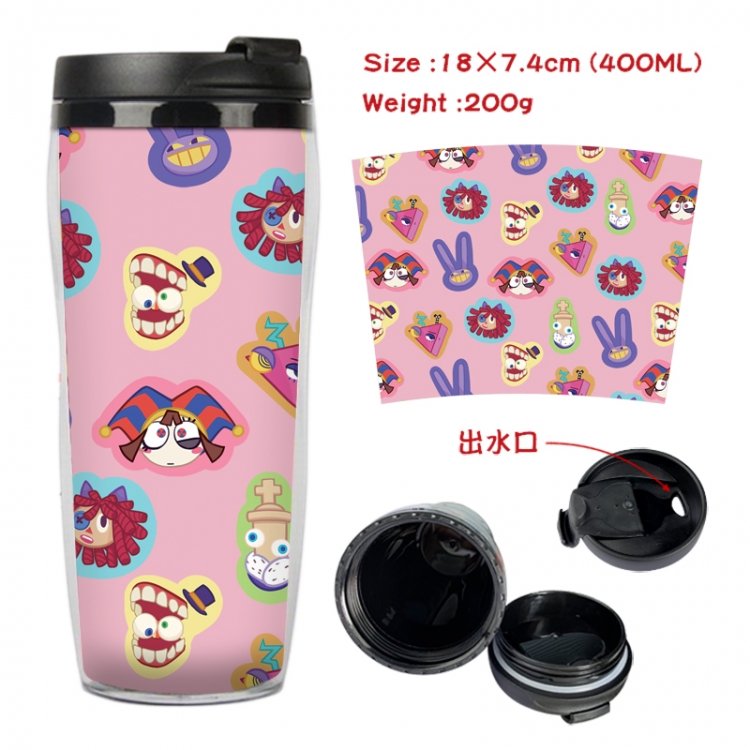 The Amazing Digital Circus Anime Starbucks leak proof and insulated cup 18X7.4CM 400ML