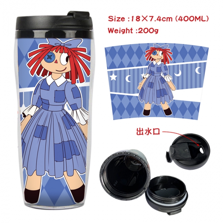 The Amazing Digital Circus Anime Starbucks leak proof and insulated cup 18X7.4CM 400ML