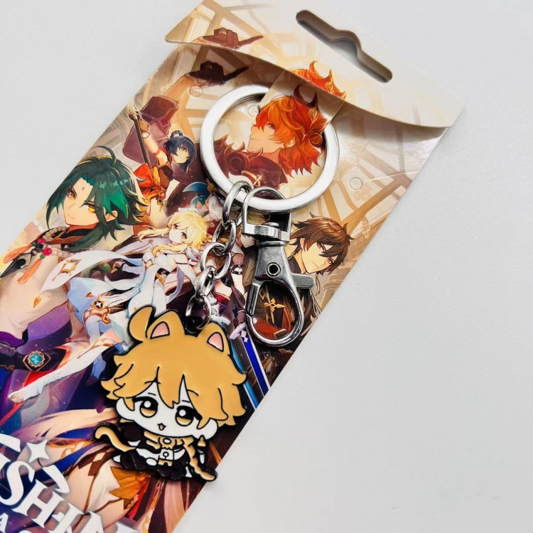 Genshin Impact Anime Character metal keychain price for 5 pcs