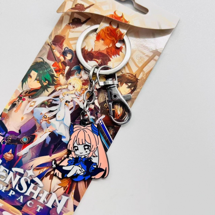 Genshin Impact Anime Character metal keychain price for 5 pcs