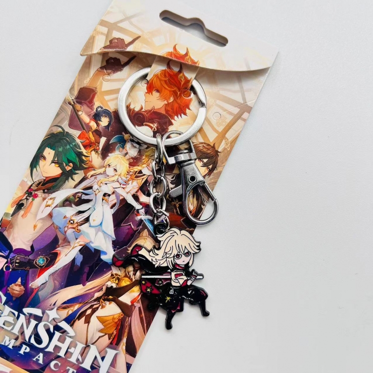 Genshin Impact Anime Character metal keychain price for 5 pcs