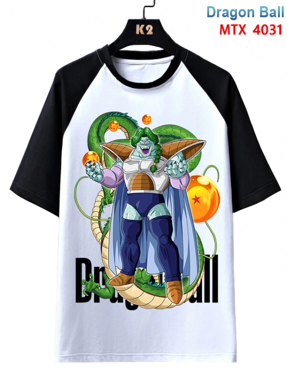 DRAGON BALL Anime raglan sleeve cotton T-shirt from XS to 3XL