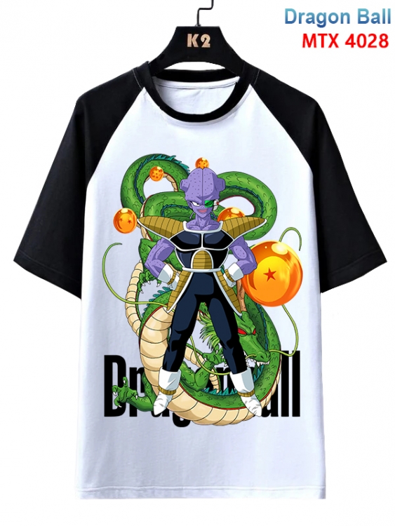 DRAGON BALL Anime raglan sleeve cotton T-shirt from XS to 3XL