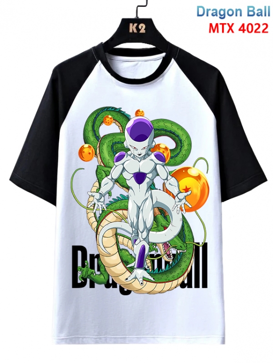 DRAGON BALL Anime raglan sleeve cotton T-shirt from XS to 3XL