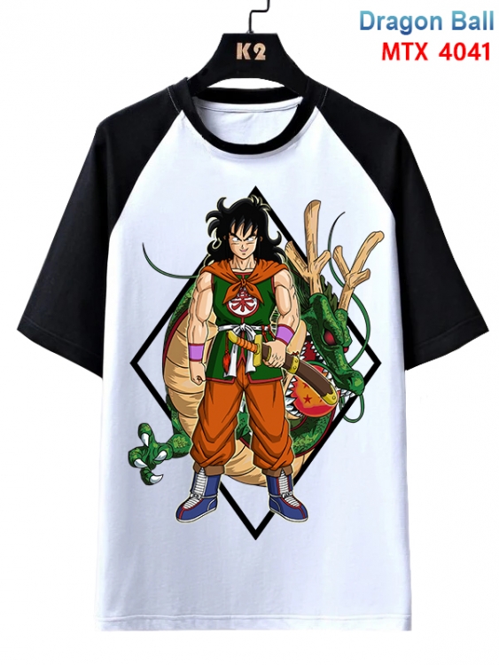 DRAGON BALL Anime raglan sleeve cotton T-shirt from XS to 3XL