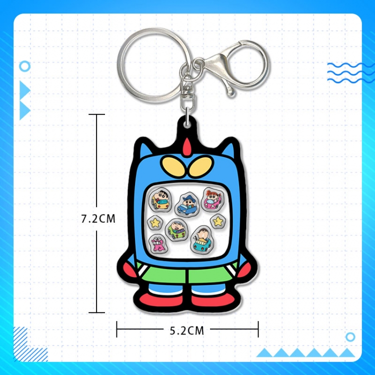 CrayonShin acrylic pendant bag charm keychain price for 5 pcs