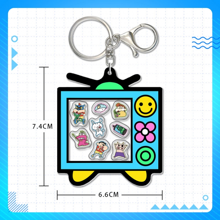CrayonShin acrylic pendant bag charm keychain price for 5 pcs