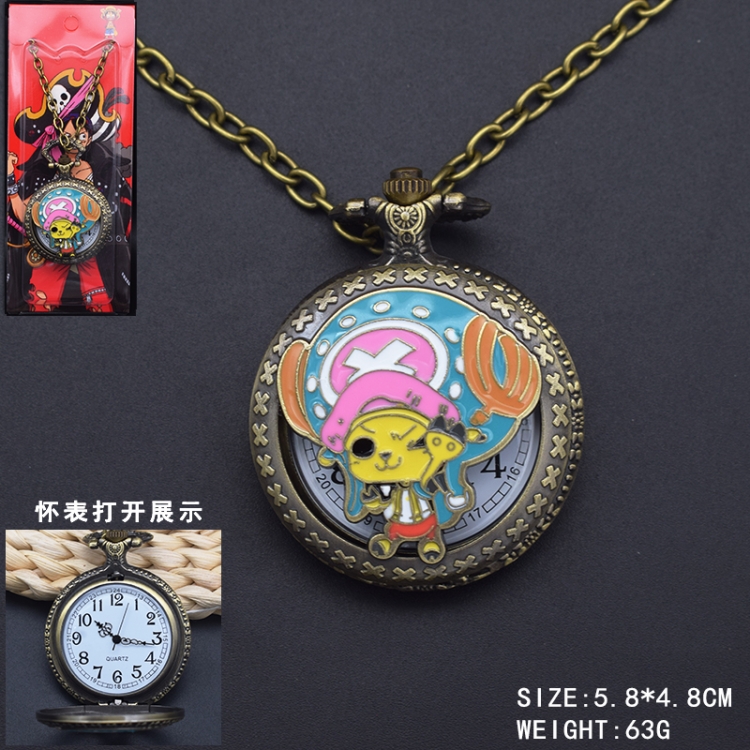One Piece Anime peripheral necklace pocket watch