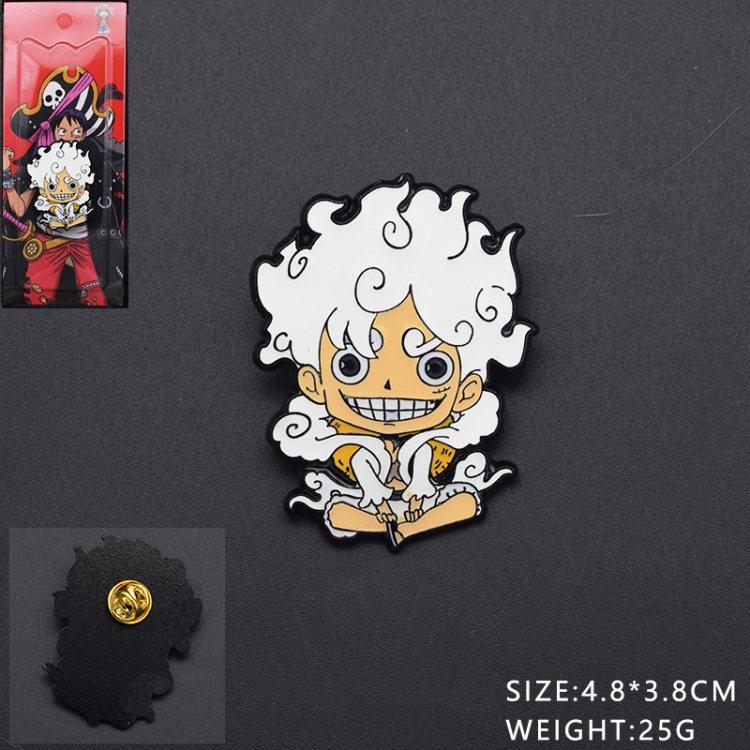 One Piece Anime cartoon metal brooch badge price for 5 pcs 