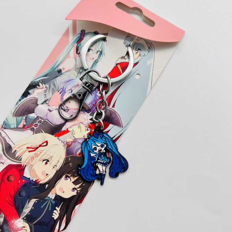 Hatsune Miku Anime Character metal keychain price for 5 pcs