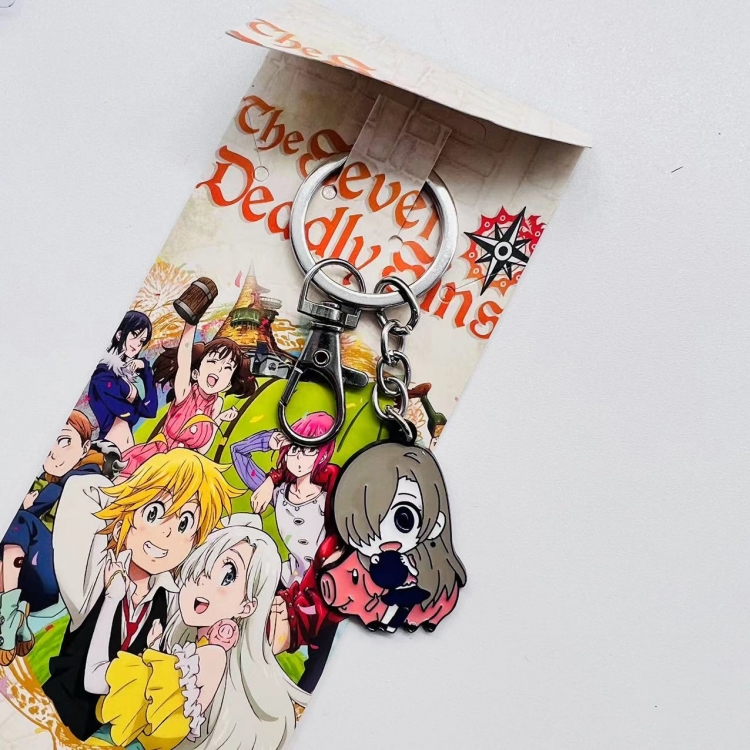 The Seven Deadly Sins Anime Character metal keychain price for 5 pcs