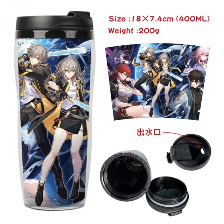 Honkai: Star Rail Anime Starbucks leak proof and insulated cup 18X7.4CM 400ML