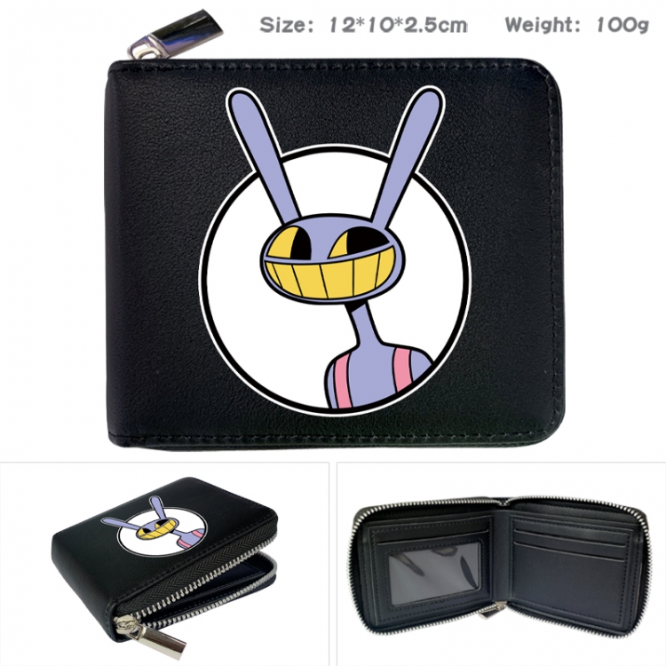 The Amazing Digital Circus Anime Full Color Short All Inclusive Zipper Wallet 10x12x2.5cm