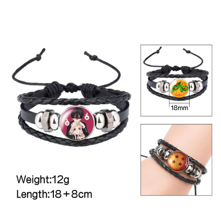 Toilet-bound Hanako-kun Anime peripheral crystal leather rope bracelet price for 5 pcs