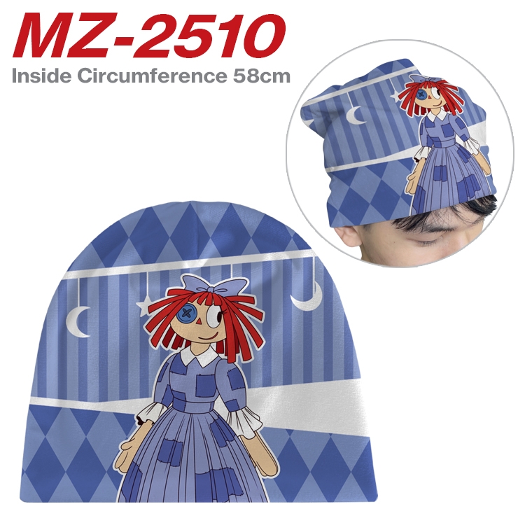 The Amazing Digital Circus Anime flannel full color hat cosplay men's and women's knitted hats 58cm 