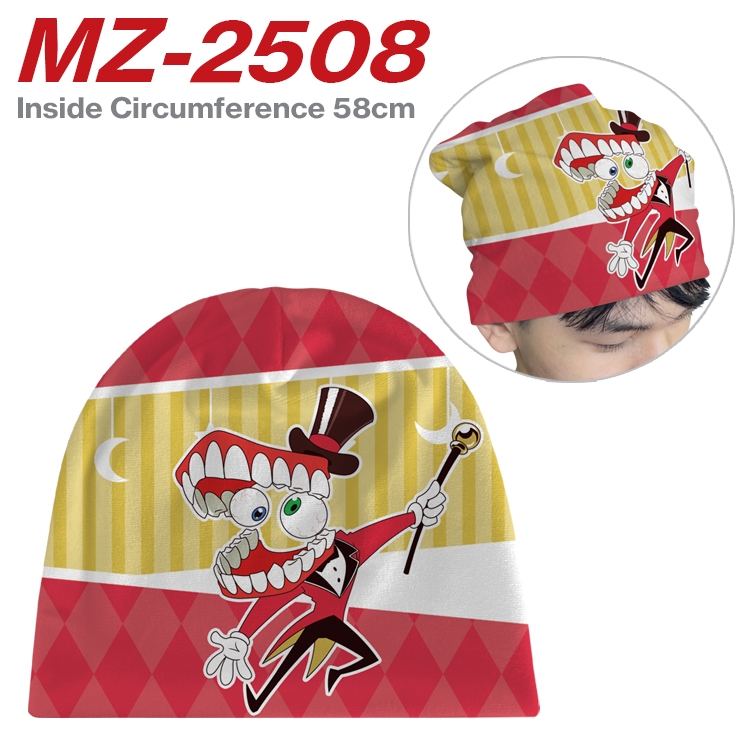 The Amazing Digital Circus Anime flannel full color hat cosplay men's and women's knitted hats 58cm 