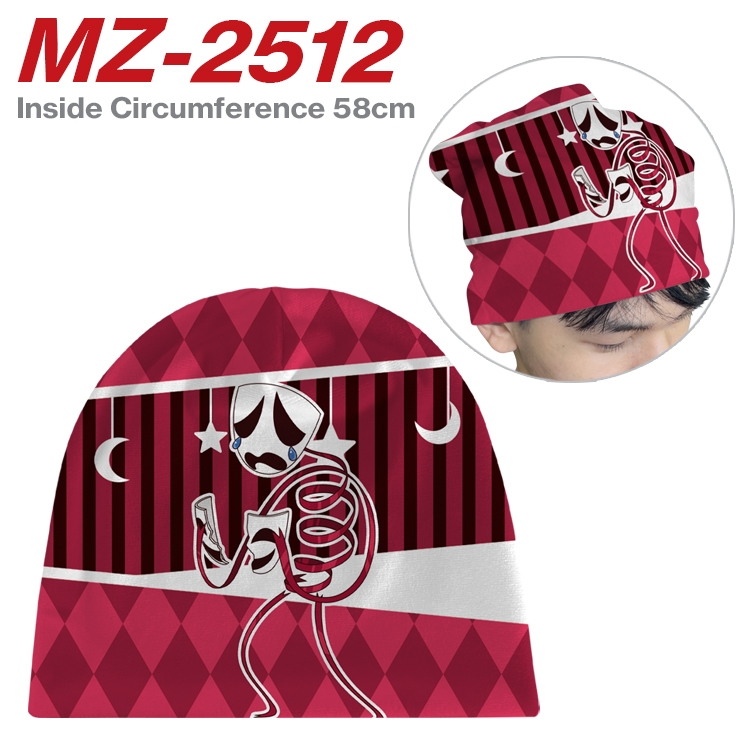 The Amazing Digital Circus Anime flannel full color hat cosplay men's and women's knitted hats 58cm 