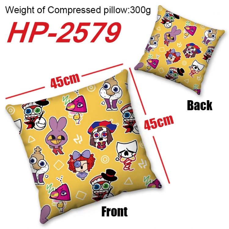 The Amazing Digital Circus  Anime digital printing double-sided printed pillow 45X45cm NO FILLING  HP-2579B
