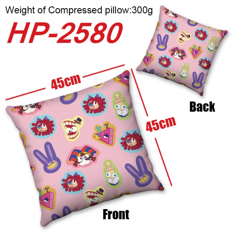 The Amazing Digital Circus  Anime digital printing double-sided printed pillow 45X45cm NO FILLING HP-2580B