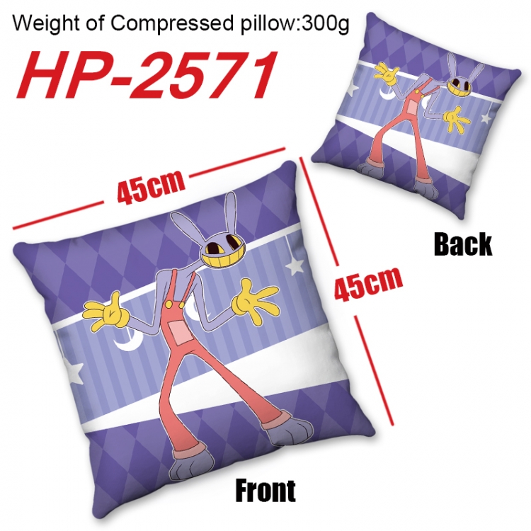 The Amazing Digital Circus  Anime digital printing double-sided printed pillow 45X45cm NO FILLING  HP-2571B